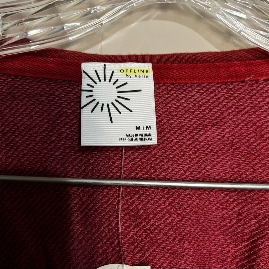 NWT  by Aerie Keep it 100 Cinched Front Rust Sweater - Image 4