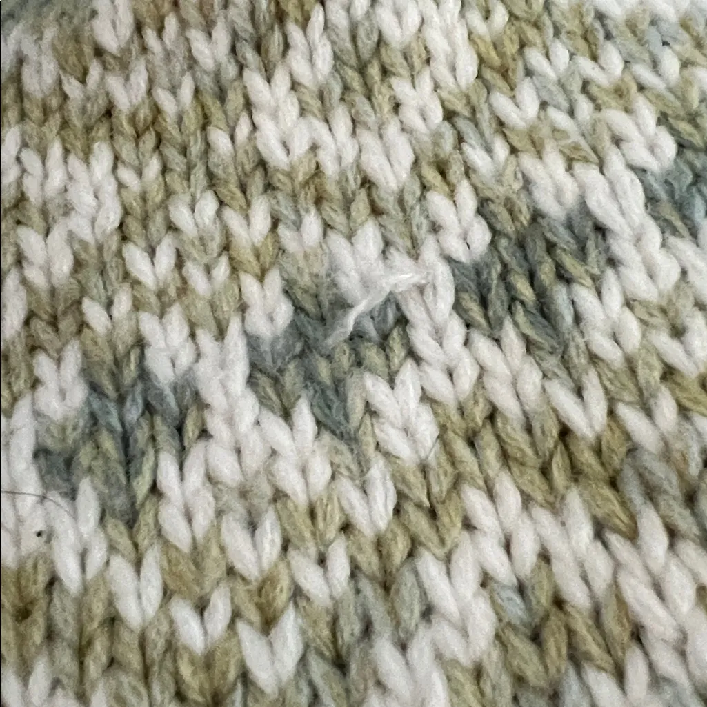 Norton Mcnaughton Fair Isle Blue Green Turtleneck Sweater Fall Cozy Medium - Image 4