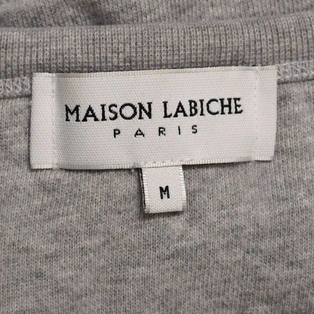 Maison LaBiche Grey Feministe Text Long Sleeve Crewneck Sweatshirt Womens Size M Gray Size M - Image 4