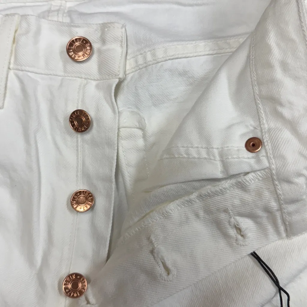 Edwin “Hana” Classic Straight Crop Jeans White Size 30 - Image 6