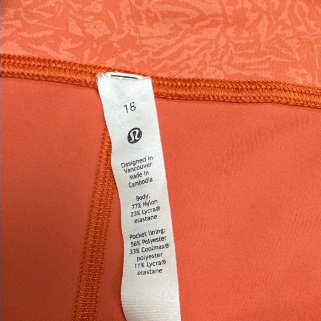 lululemon Coral Leggings - Image 3