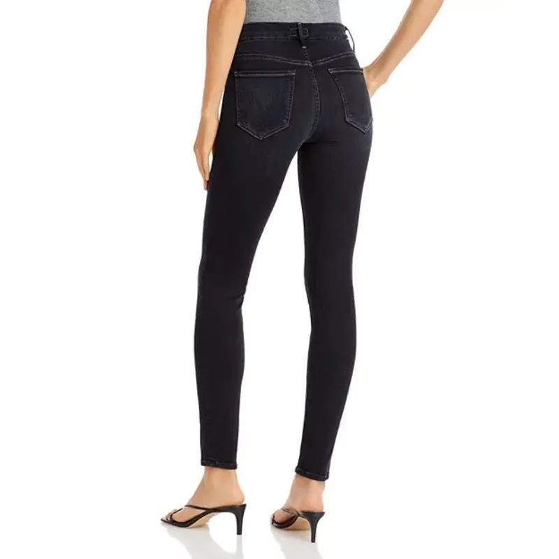 MOTHER Looker Cropped Skinny Jeans In Coffee, Tea, or Me? Size 2/26 Blue - Image 2