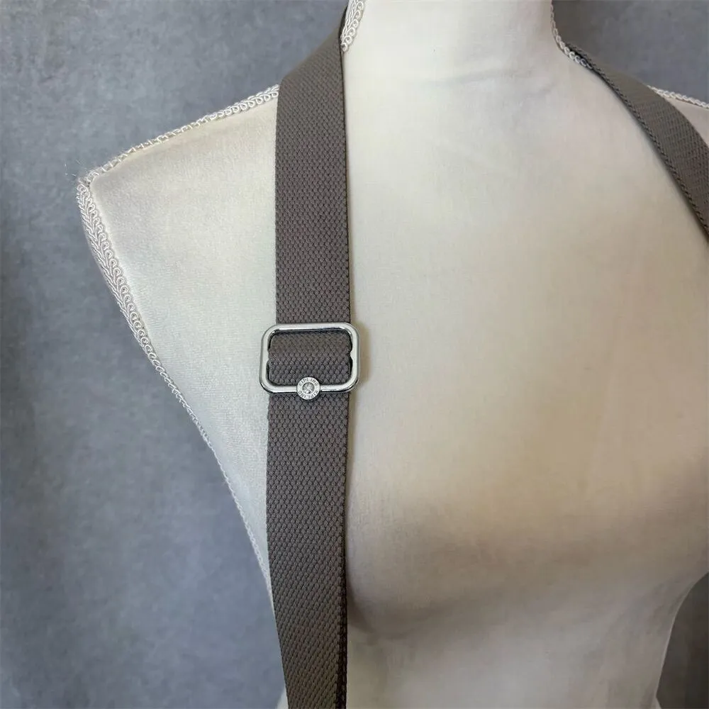 Kipling Angela Metallic Pewter Crossbody Handbag Adjustable Strap - Image 10