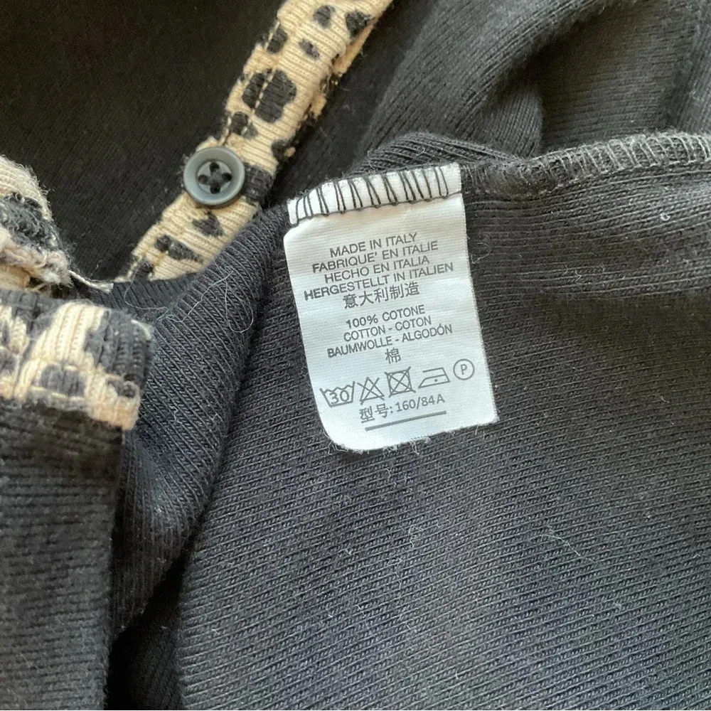 John Galt Brandy Melville Cheetah Trim Long Sleeve Shirt‎ One Size - Image 4