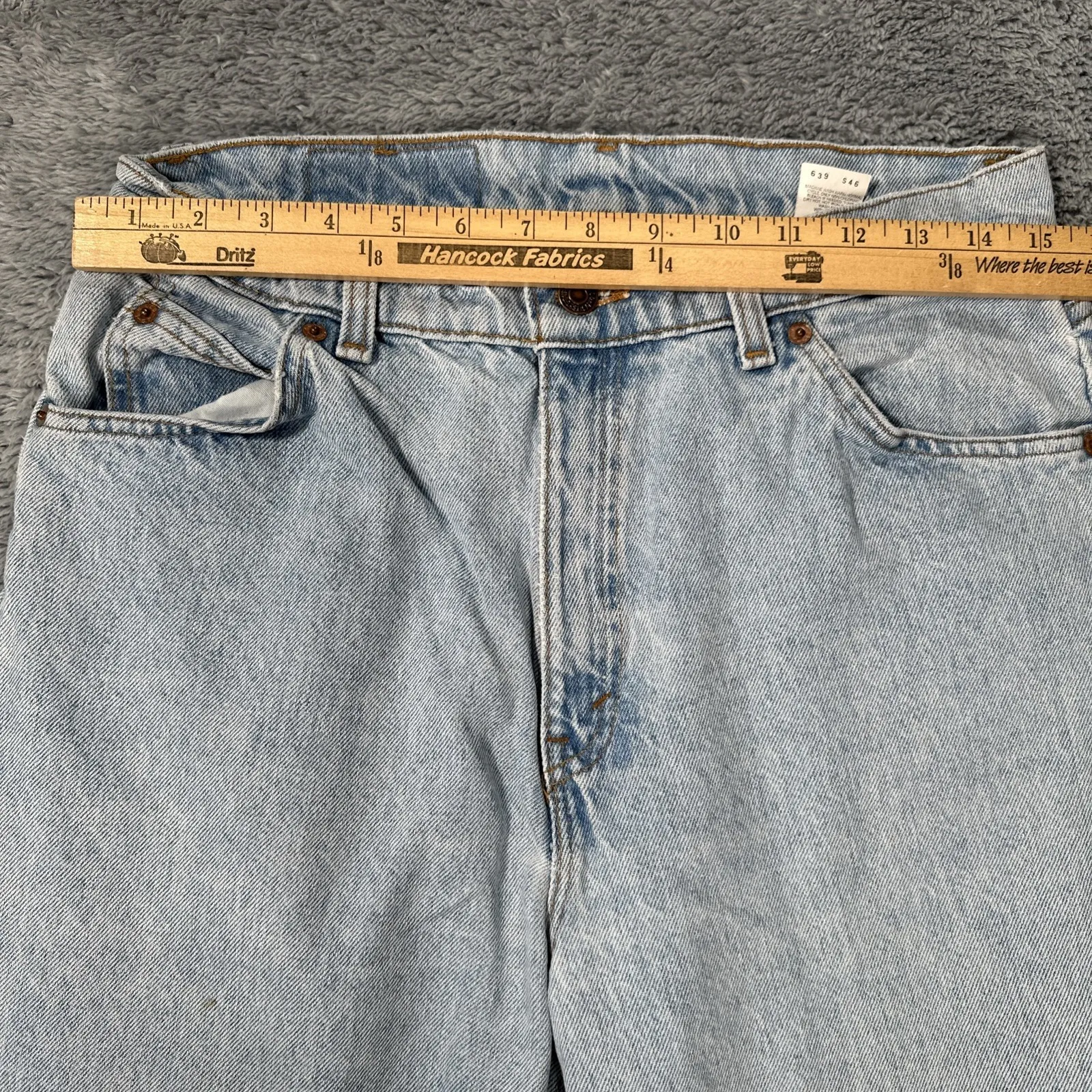 VTG Levi's Jeans Womens Size 14 Medium Blue 15921 921 Tapered Leg Orange Tab 30 - Image 15