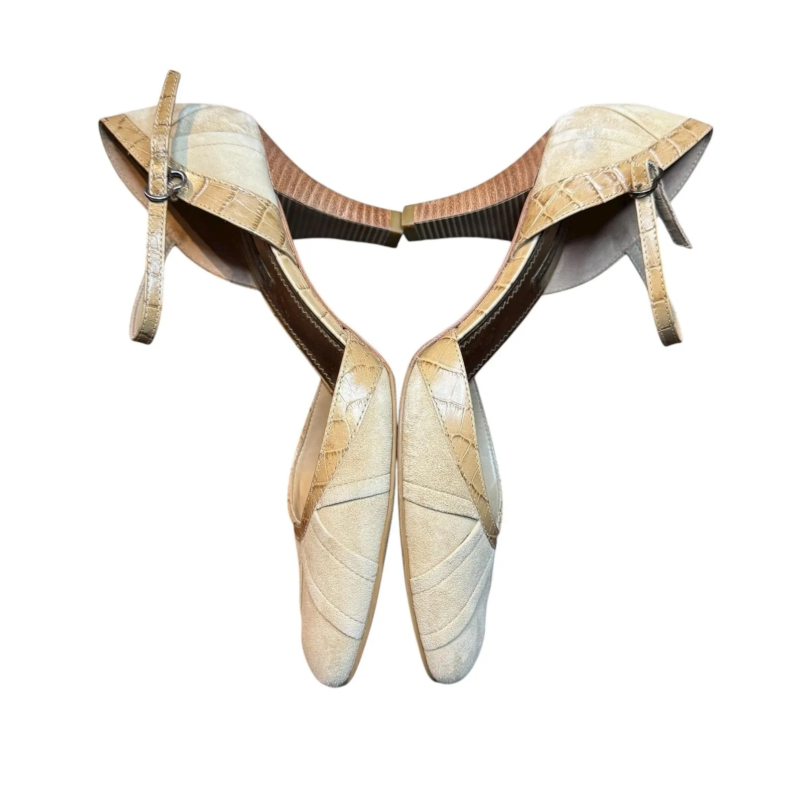 Antonio Melani Shoes Womens Size 8.5 Tan Ankle‎ Strap D'Orsay Pumps Vero Cuoio - Image 6