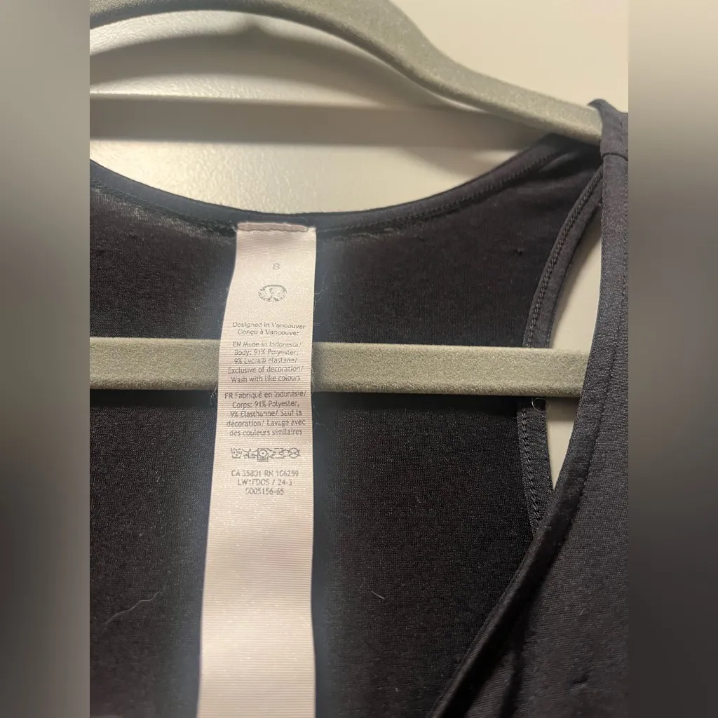 Asics Black Tank Top - Image 3