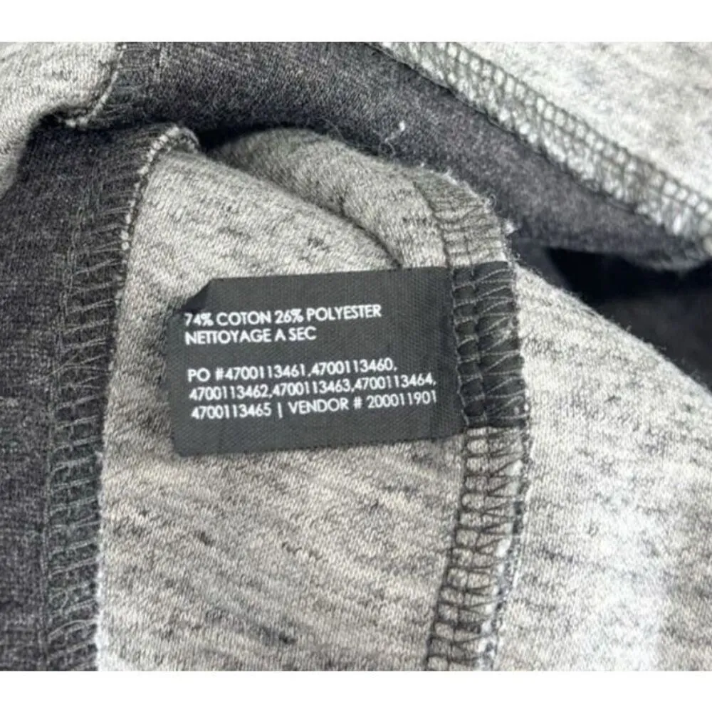 Club Monaco Mini Colorblock Dress Size 2 Gray Black Long Sleeve Cotton Blend Zip - Image 7