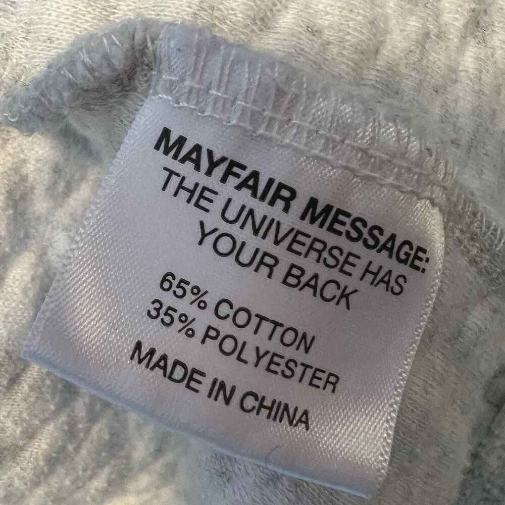 Mayfair Quilted Grey Athletic Club Shorts Size L/XL - Image 4