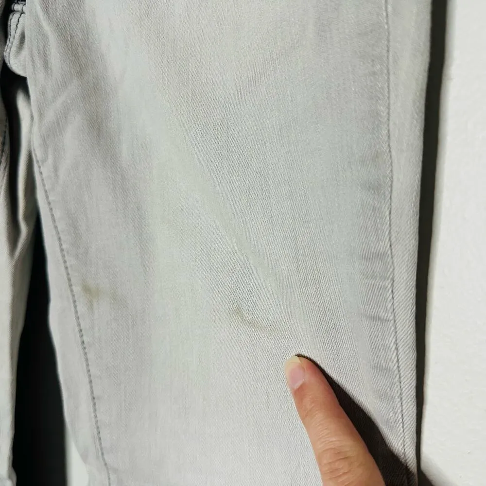 SPANX Women's Gray Ultra Light Wash Denim The Slim-X Cropped Jeans Size 29 - Image 6