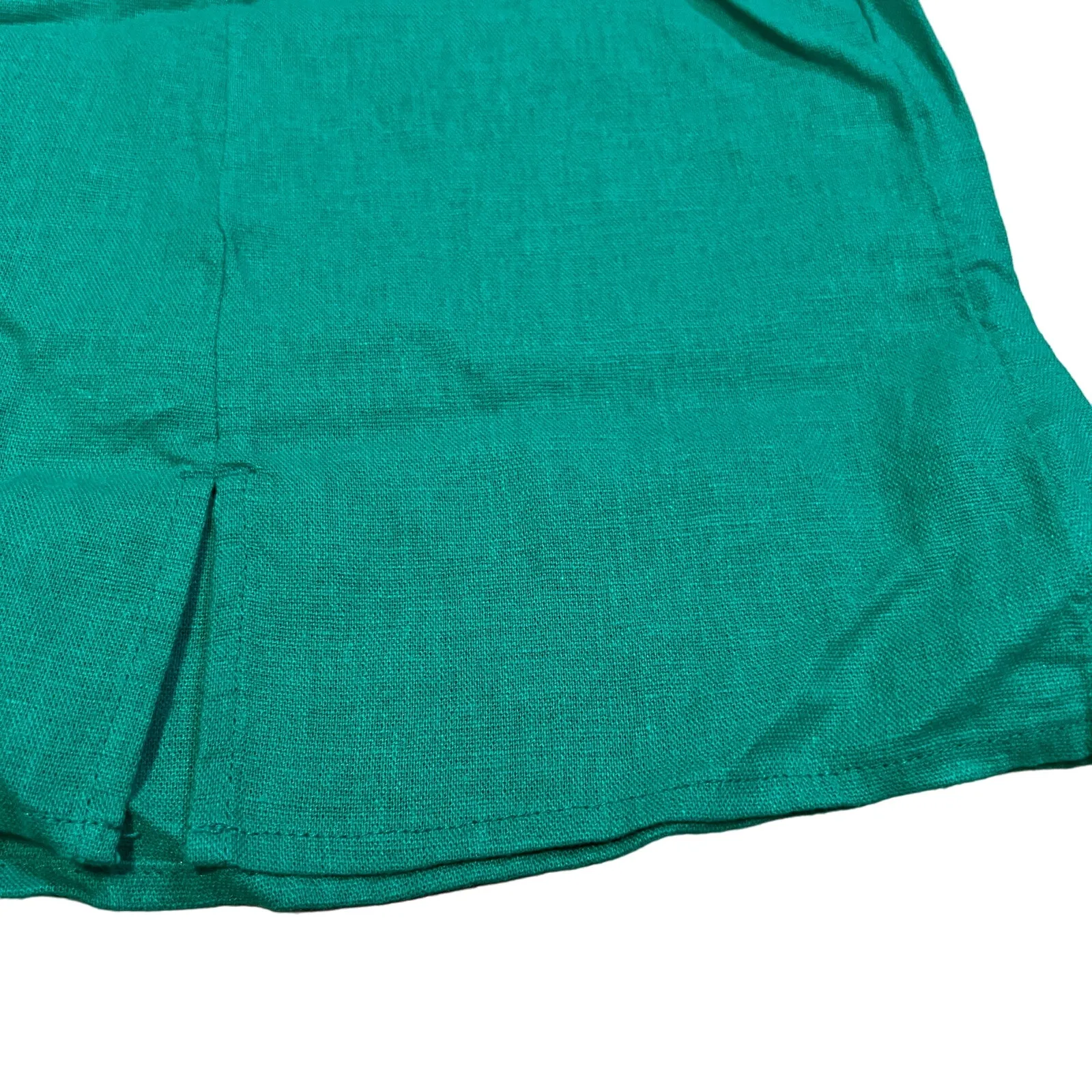 A New Day Women's Green Linen Side Zip Mini Skirt - Size XL - NWT - Image 6