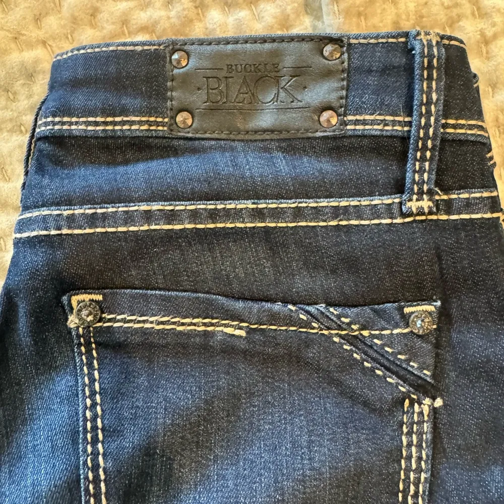 Buckle  Black Dark Flare Jeans - Image 3