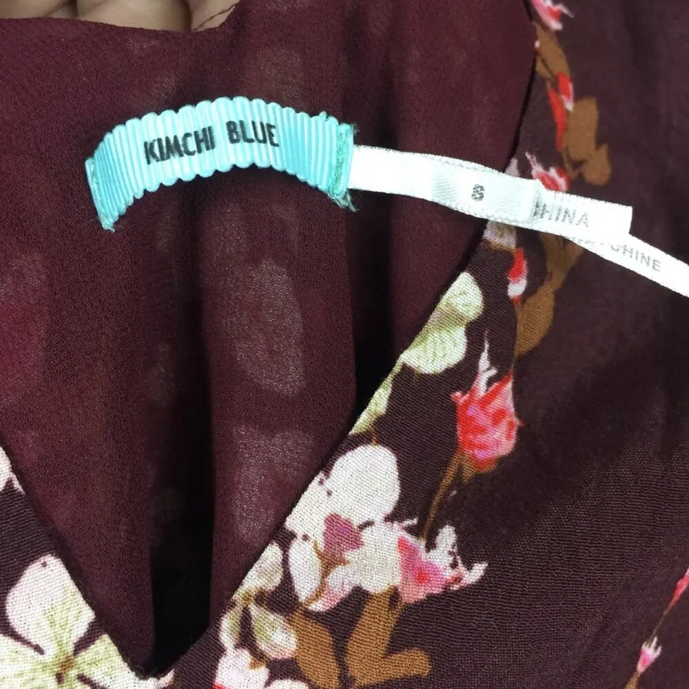 Urban Outfitters Kimchi Blue Charletta Keyhole Floral Mini Dress Small Boho - Image 6