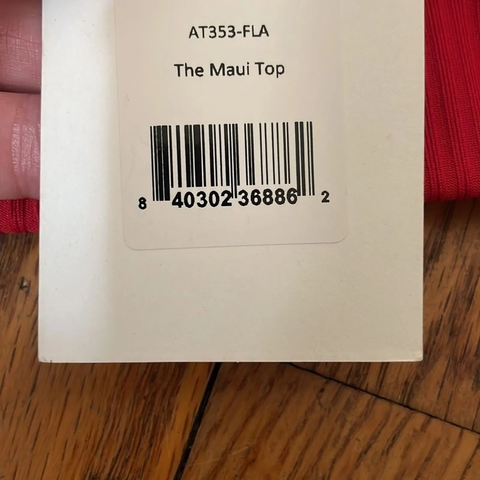 Andie the Maui Bikini Top Rib Flame Red size XS NWT - Image 6