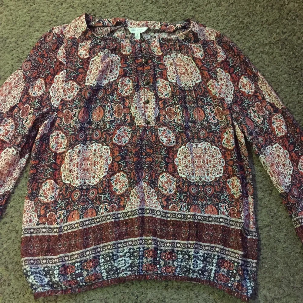 Lucky Brand Blouse Sz M Gently Used - Image 5