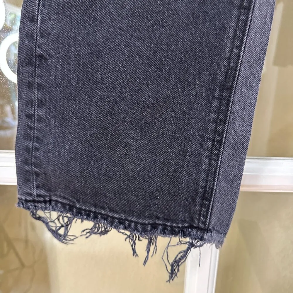 ABERCROMBIE & FITCH The Kick Flare Ultra High Rise Black Denim Jeans - 27 / 4R - Image 3