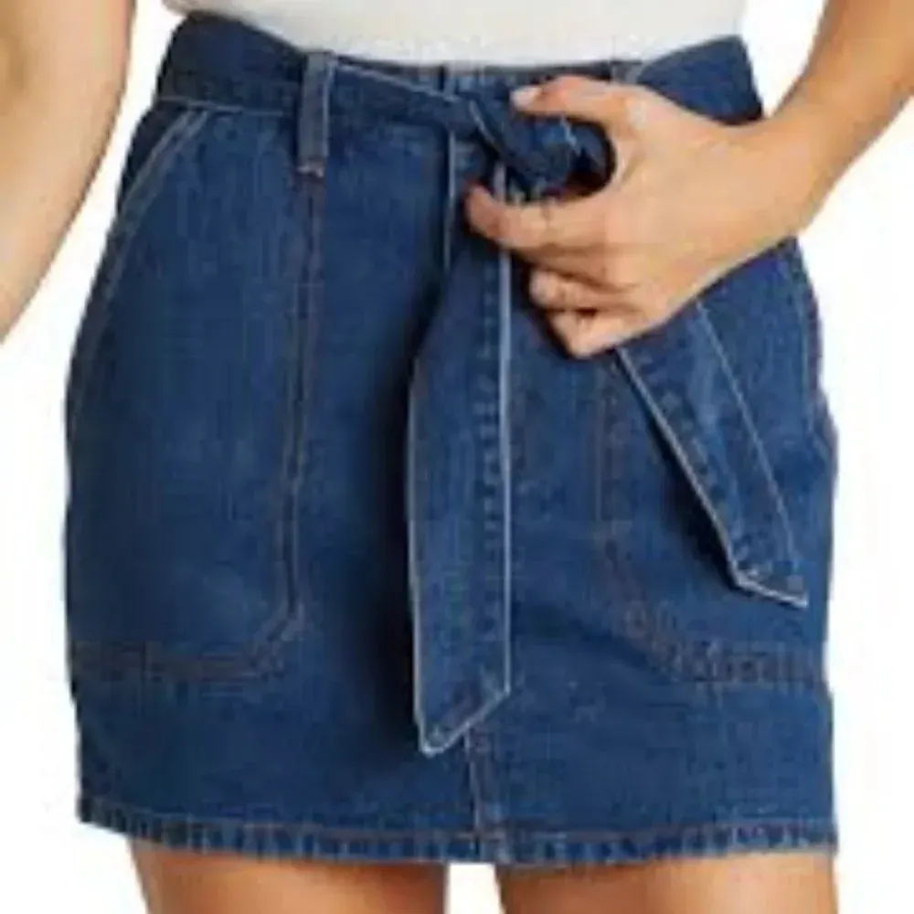 Billabong Live Simple Indigo Denim Skirt‎ Dark Wash Size 29 - Image 4