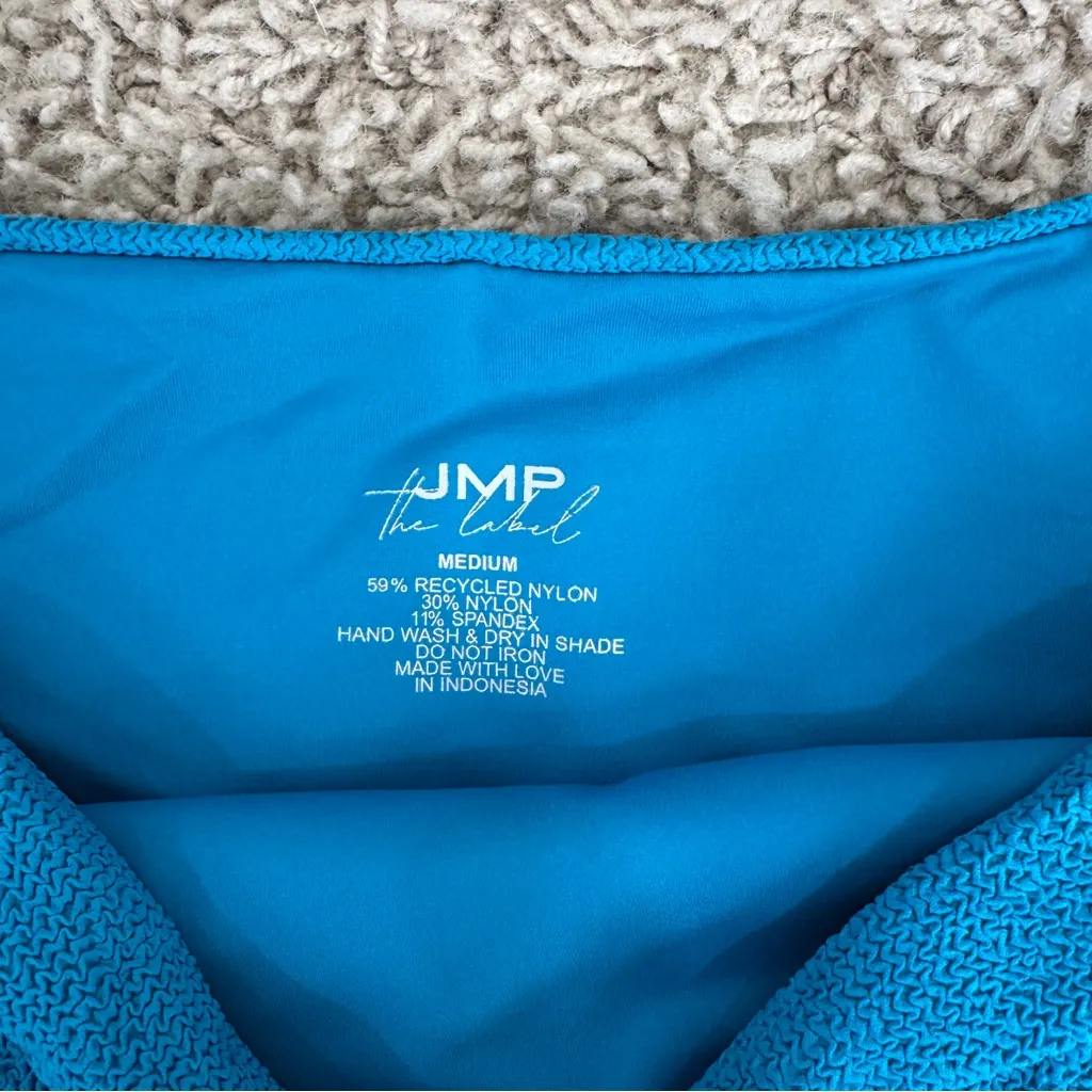 JMP The Label Textured Bikini Blue Small Medium - Image 3