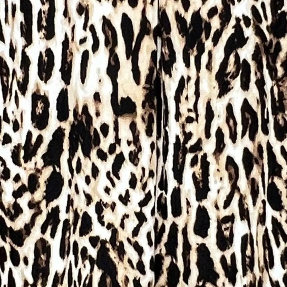 Chico's Shirt Women Large Brown Animal Print Mila Blouse Animal Magnetism Career - Image 7