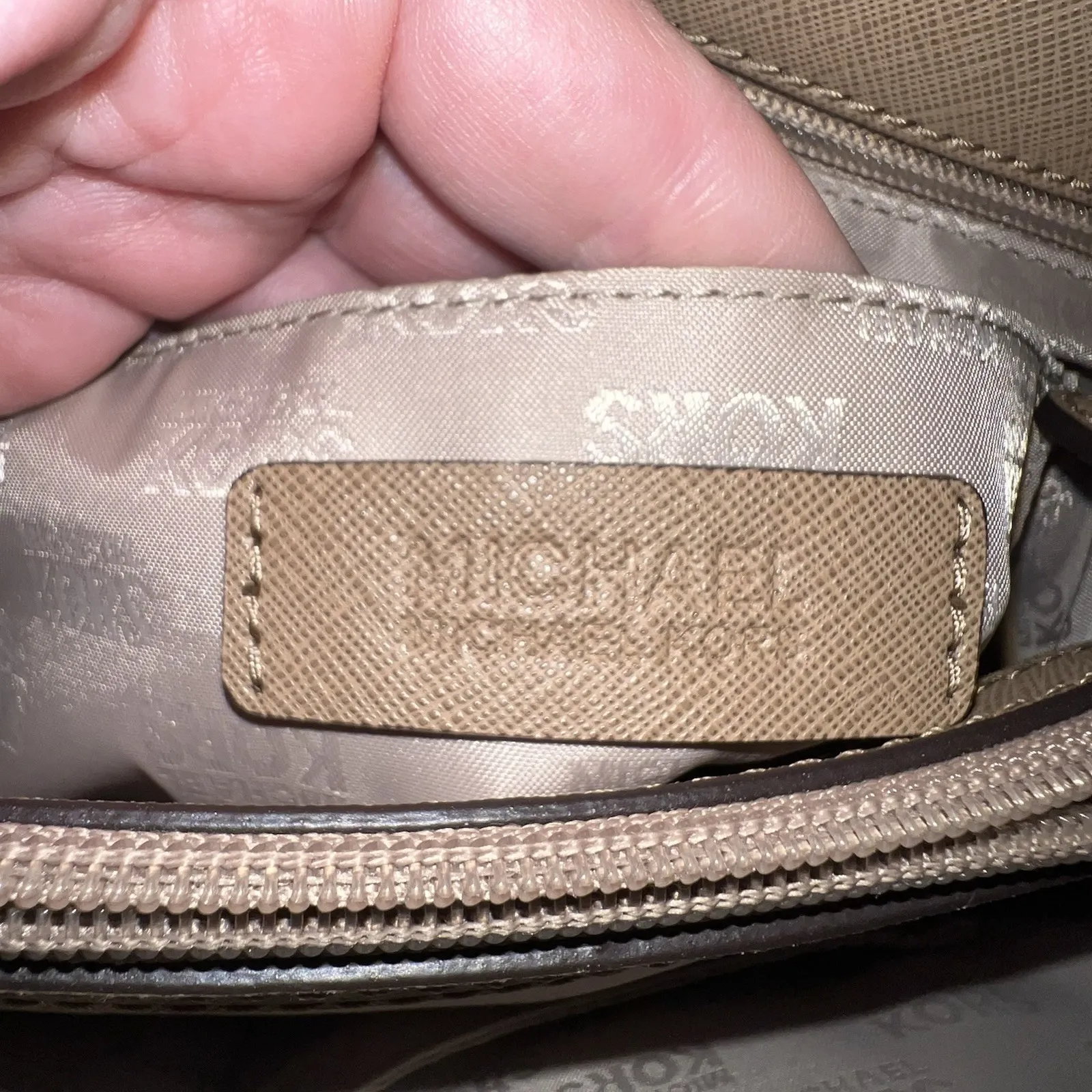 Michael Kors Saffiano Leather Hamilton East West Dark Khaki Satchel Shoulder bag - Image 10