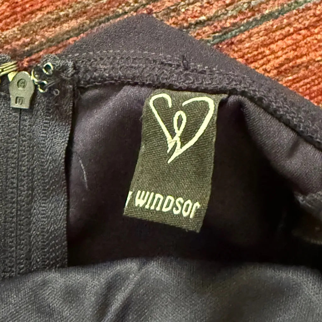 Windsor navy maxi gown off the shoulder - Image 11