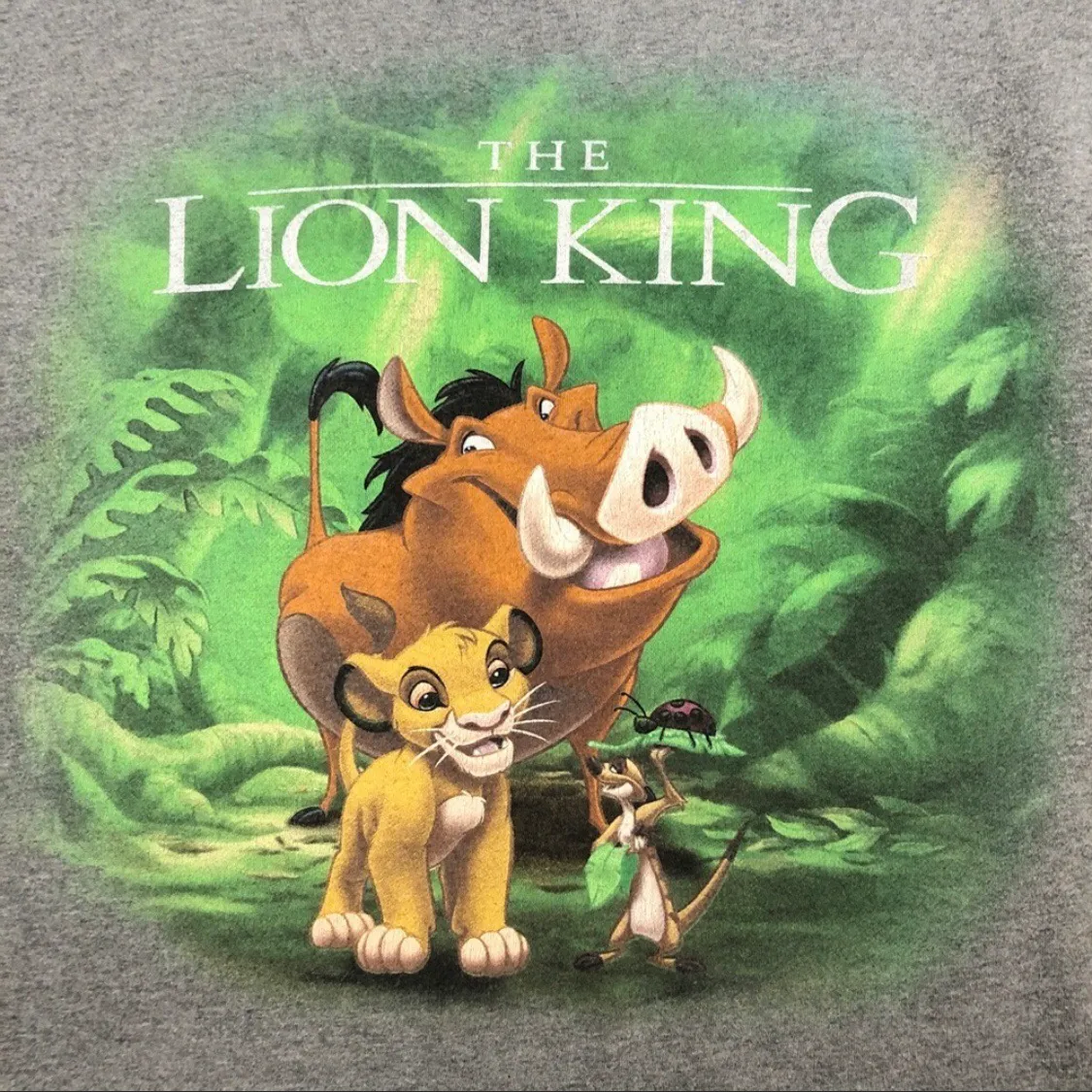 The Lion King Sweatshirt Pullover Crewneck Gray size Medium - Image 4