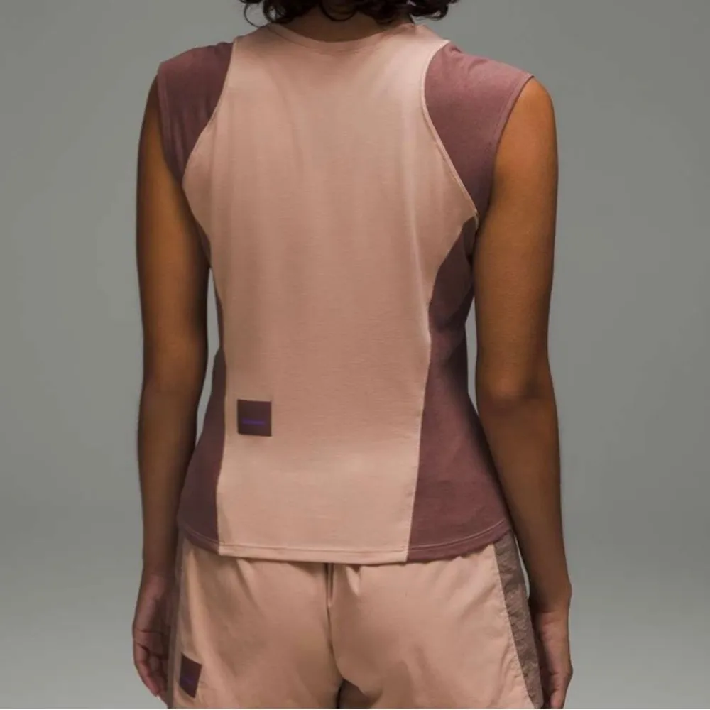 lululemon athletica Cap-Sleeve Hiking Tank Pink Clay/Dark Oxide -Size 4 - Image 2