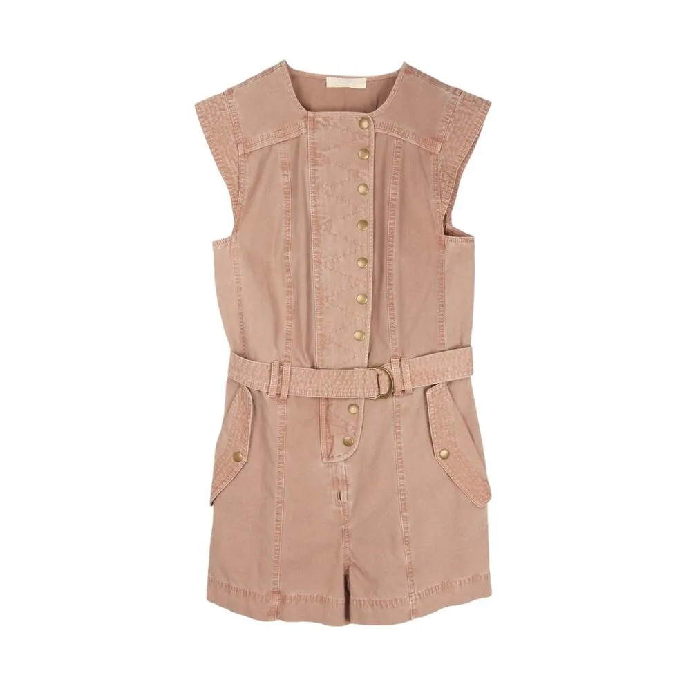 Ulla Johnson Briar Belted Romper - Urchin - 2 - Image 4