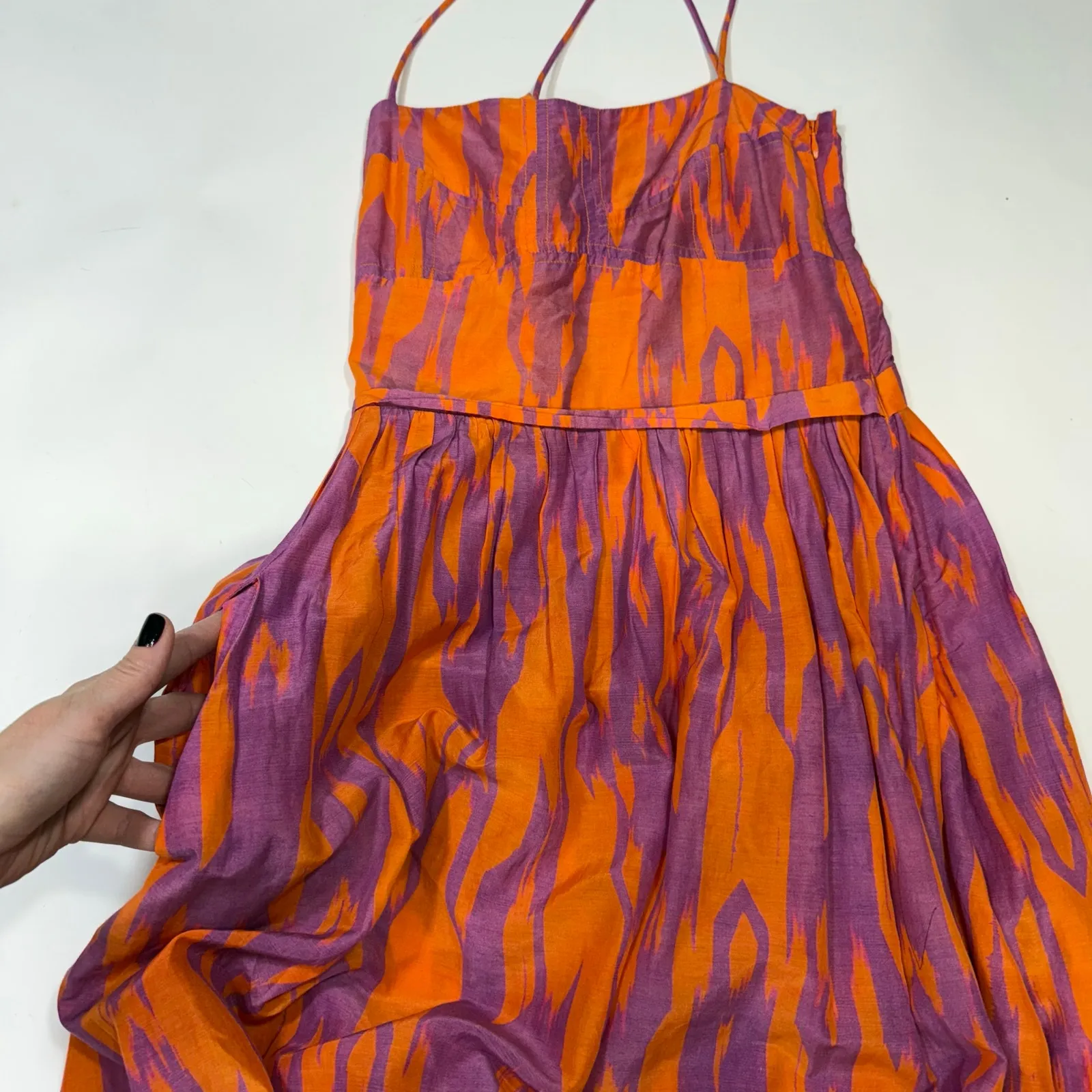 Maria Cher Targatal Midi
Dress XS Orange - Image 7