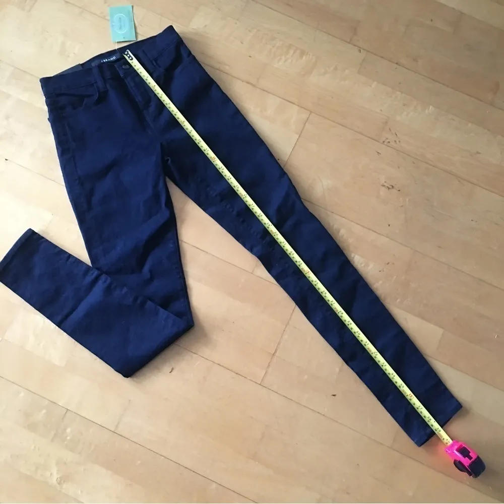 J Brand Maria High Rise, Skinny Leg Jeans, Lapis Blue, Size 24 - Image 12