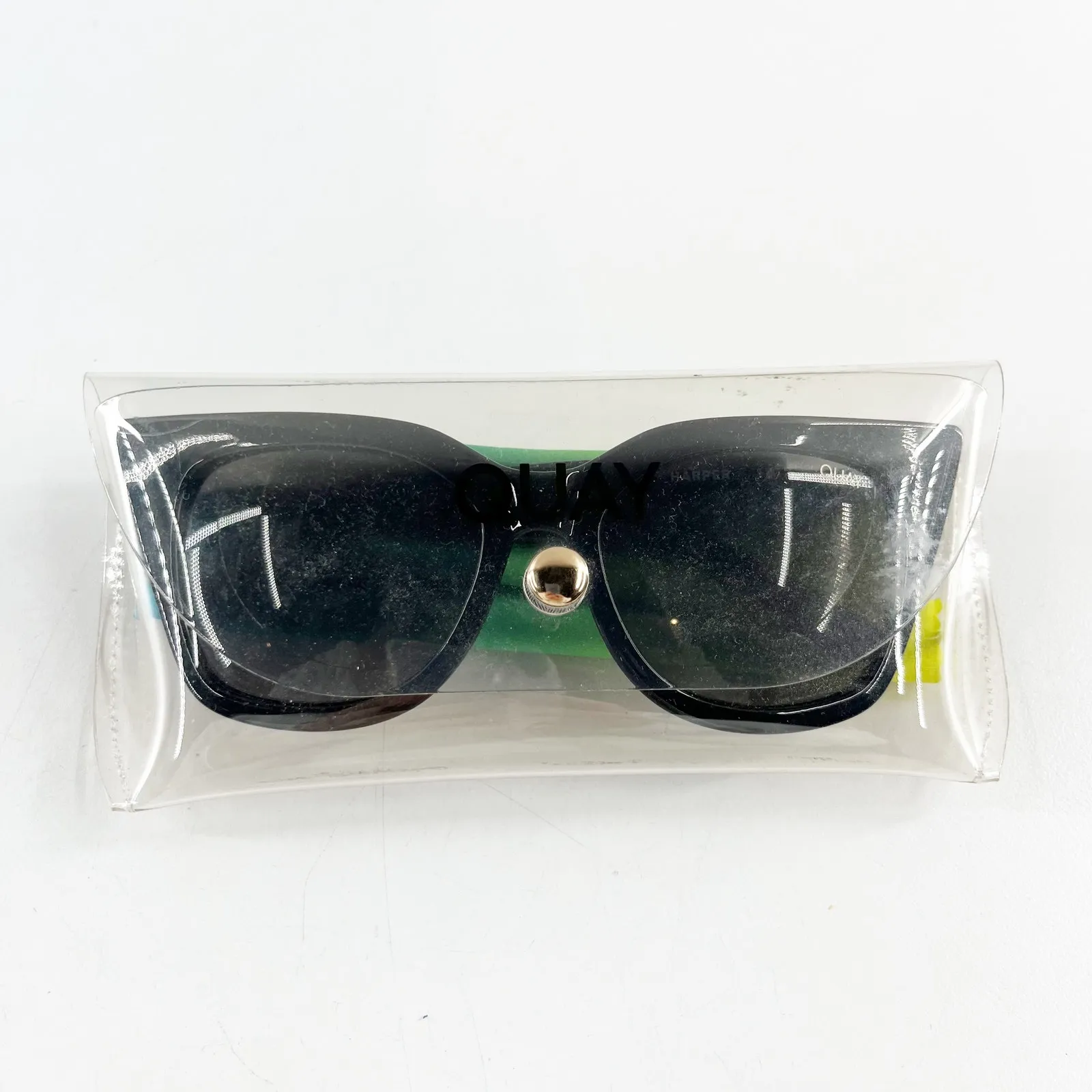 Quay Australia Harper Shiny Black Frame Smoke Lens Cat-Eye Sunglasses - Image 8