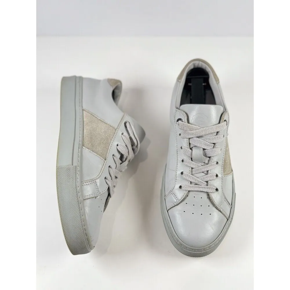 GREATS Brooklyn Sneakers Gray The Royale Leather Casual Sneaker Italian US 7 Black - Image 3