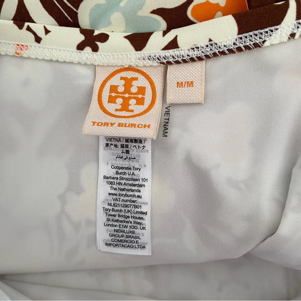 Tory Burch Lipsi Floral Print Underwire Balconette One Piece Swimsuit medium - Image 11