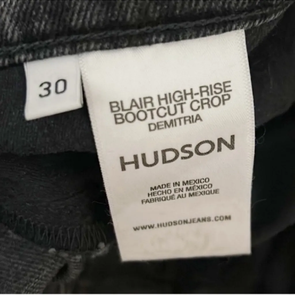 NWT Hudson high rise cropped bootcut crop Blair Demetria jeans size 30 NEW - Image 9
