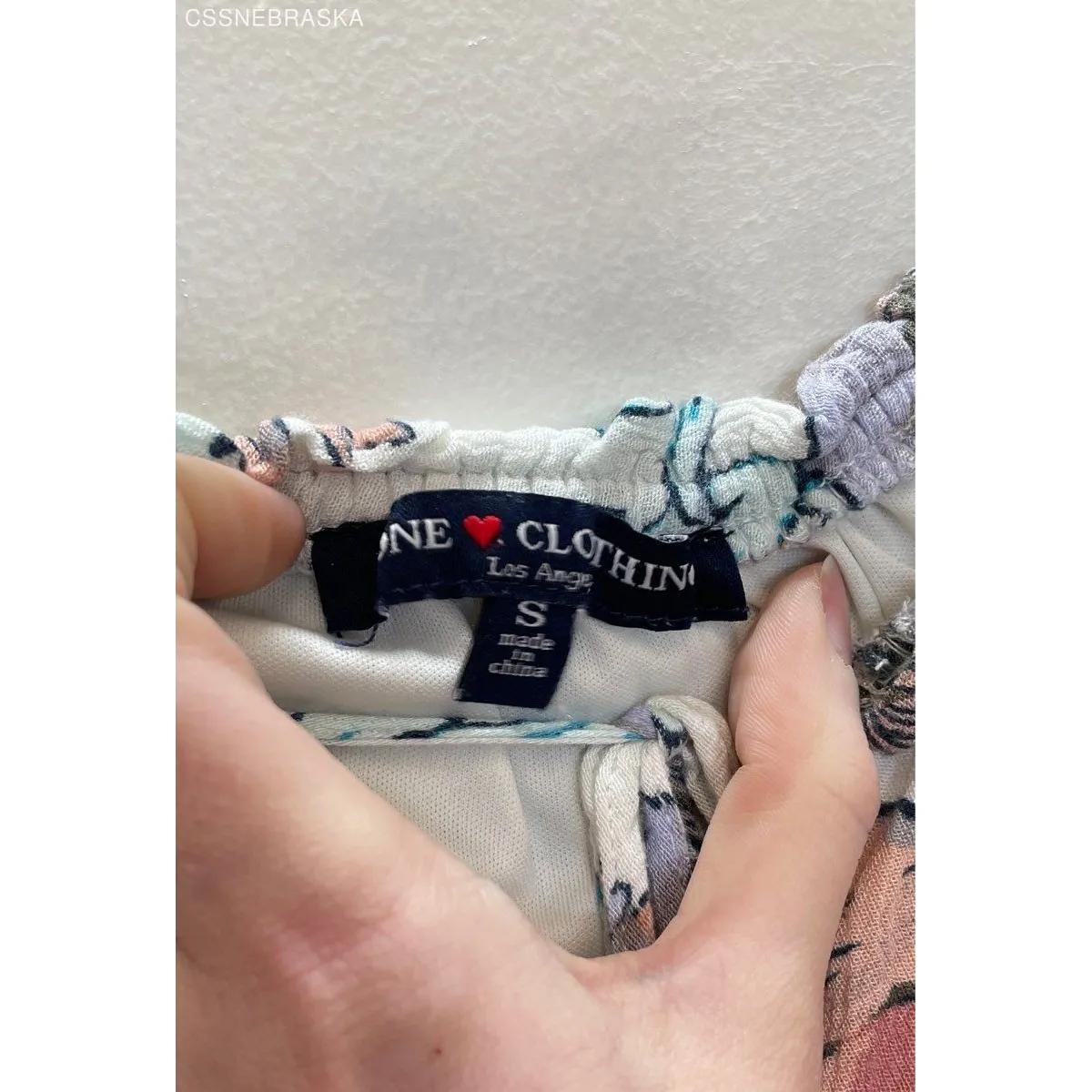 ONE‎ LOVE CLOTHING Floral Rayon Lined Romper Off Shoulder One Piece - Size Small - Image 5