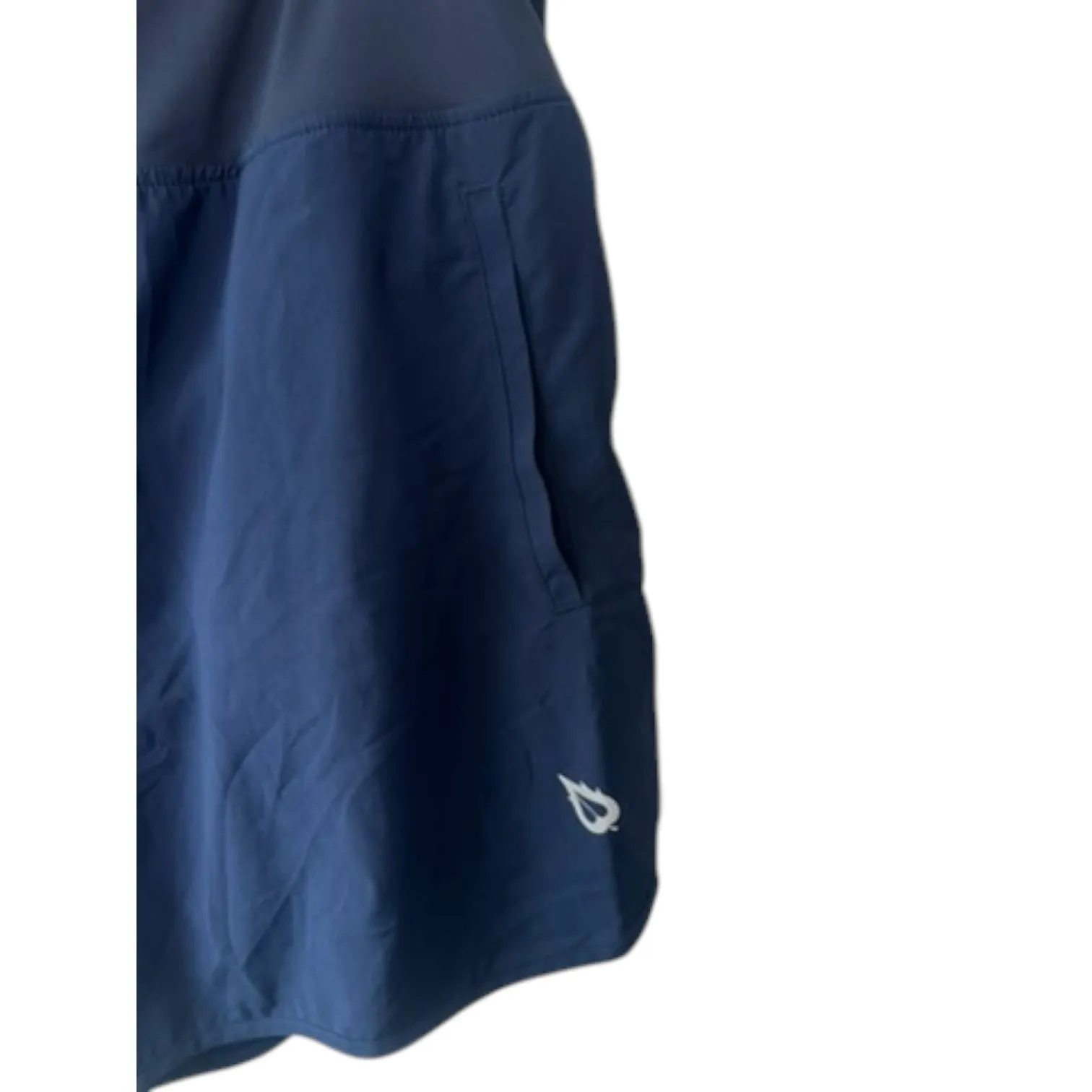 Baleaf Navy Blue Laureate Curved Hem 3-Pocket Athletic Shorts Women's XL - Image 3