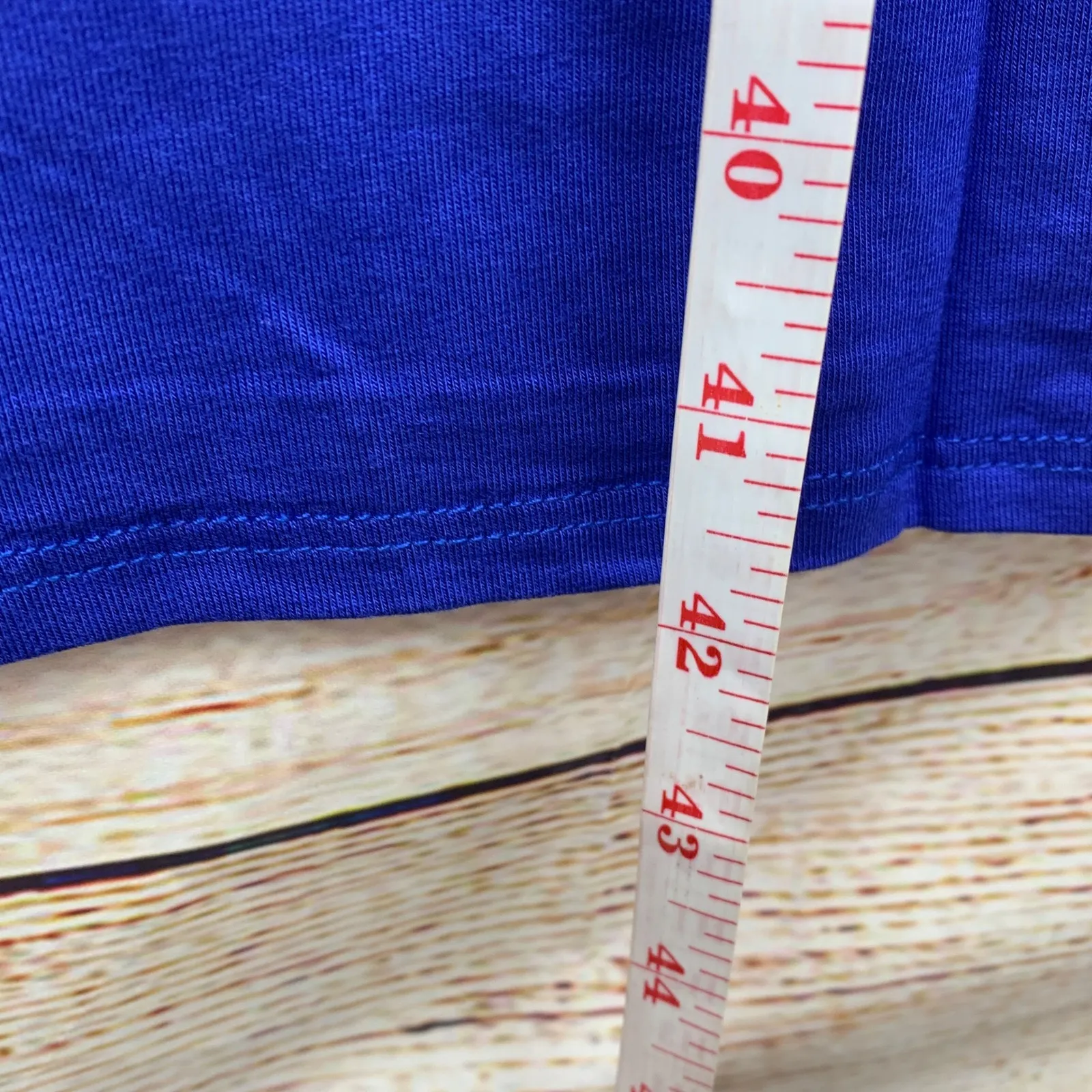 ALL FOR‎ YOU Royal Blue Slim Fit Sandwich Dress Women's Size Large Made in USA - Image 3