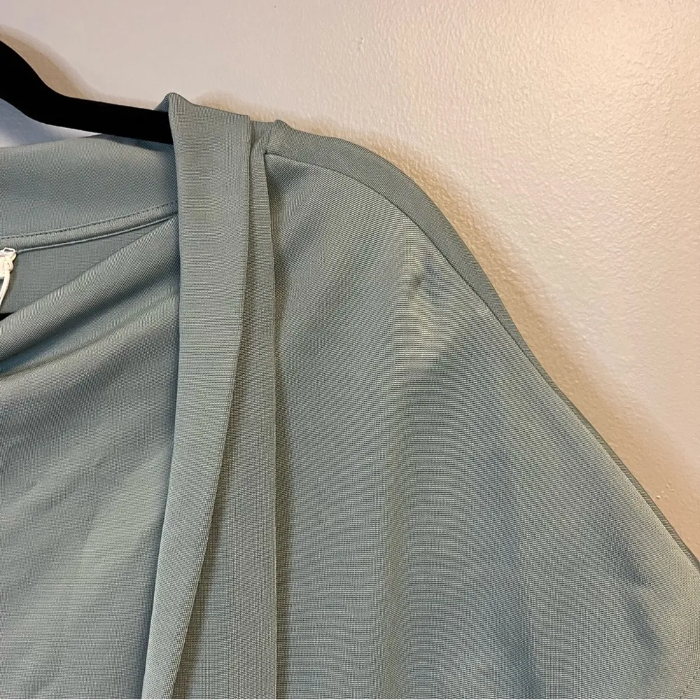 Cos Dress Womens Light Blue Neck Tie Cowl Neck Jersey Cocktail Dress Sz US M NWT - Image 14