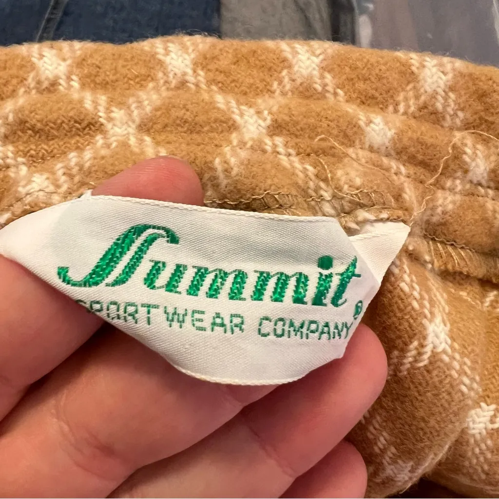 Vintage Summit Sportswear Midi Skirt Tan White Diamond 12 - Image 8