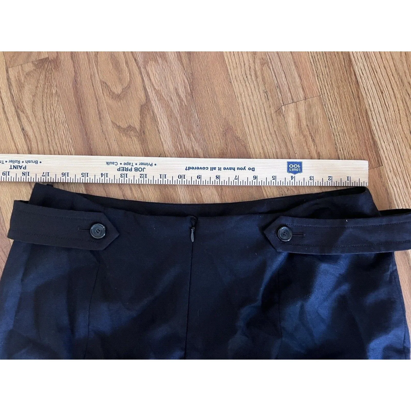 Akris‎ Women's 16 Brown Pencil Skirt Belt Accents  Wool Work Business Lined - Image 8