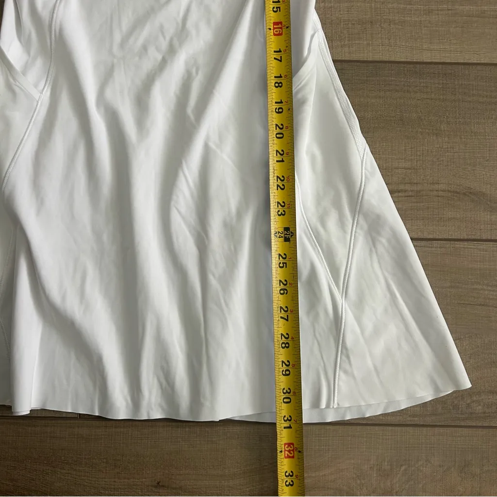 Athleta Match Point White Sleeveless 1/2 Zip Tennis Golf Dress XS - Image 8