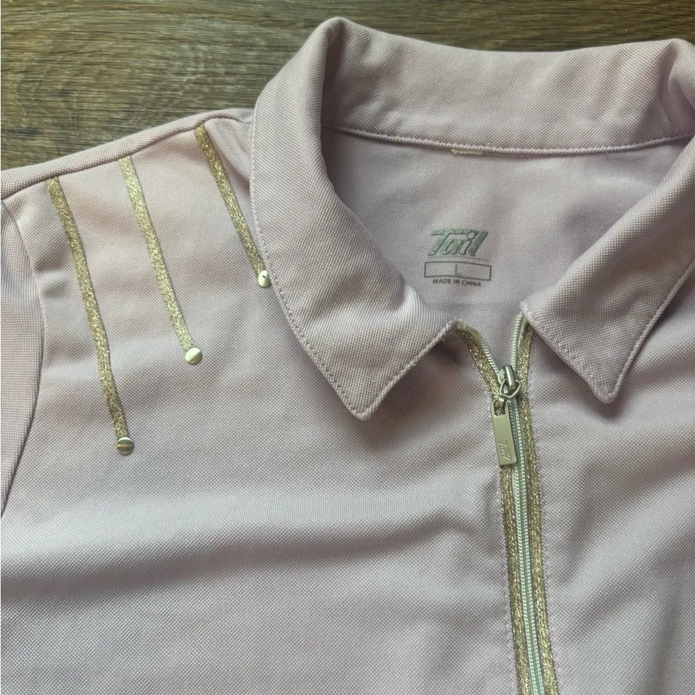 Tail Activewear 1/4 Zip Polo – Light Purple – Women’s Large - Image 3