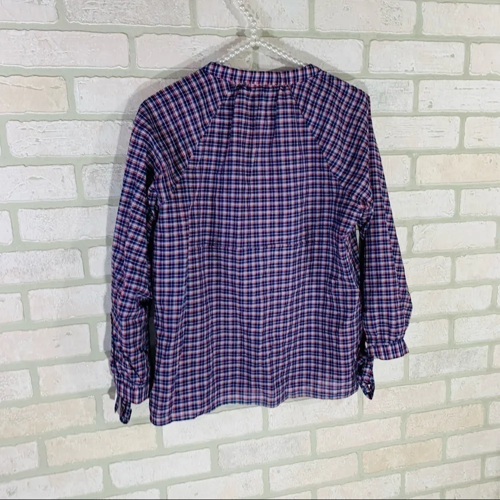 Madewell Tie Sleeve Popover in Whitby Plaid Size S - Image 11