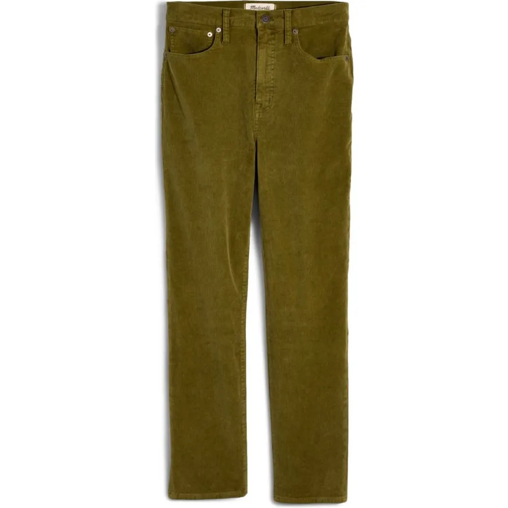 Madewell Classic Corduroy Straight Jeans In Vintage Moss - Image 3