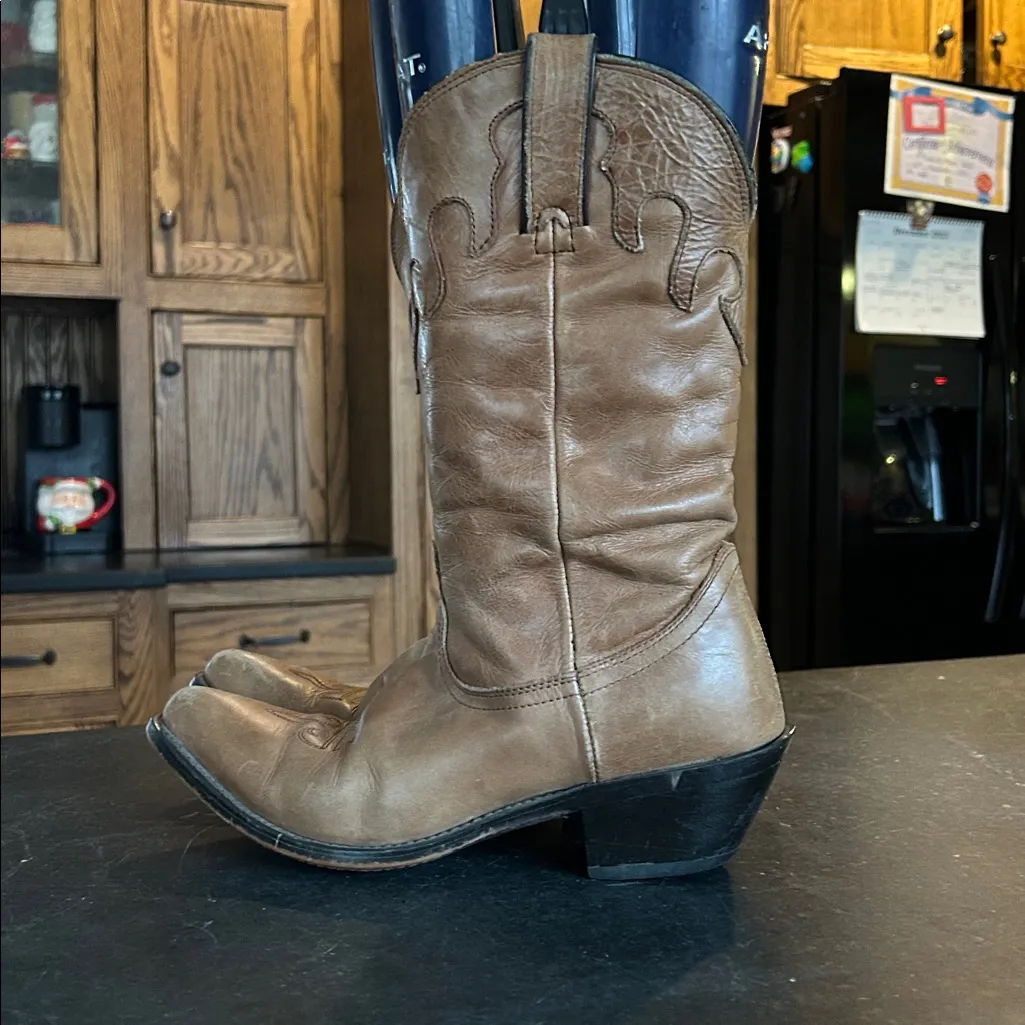 Durango Western Cowboy Cowgirl Boots Pointy Toe Distressed Brown Womens size 7 - Image 4