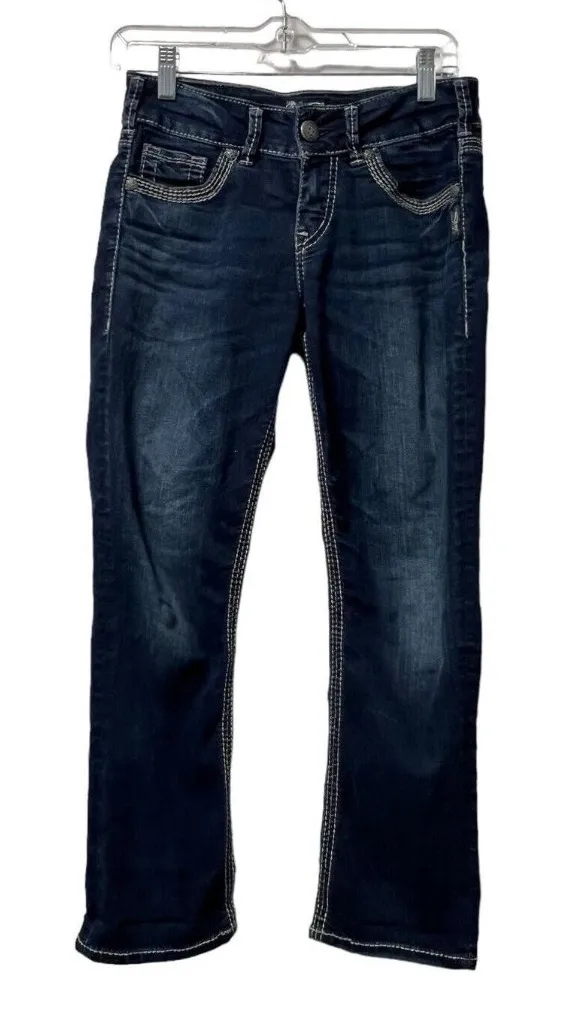 Silver Jeans‎ Suki Capri Denim Cropped Jeans Size W26 Stretch Preppy City Party - Image 1