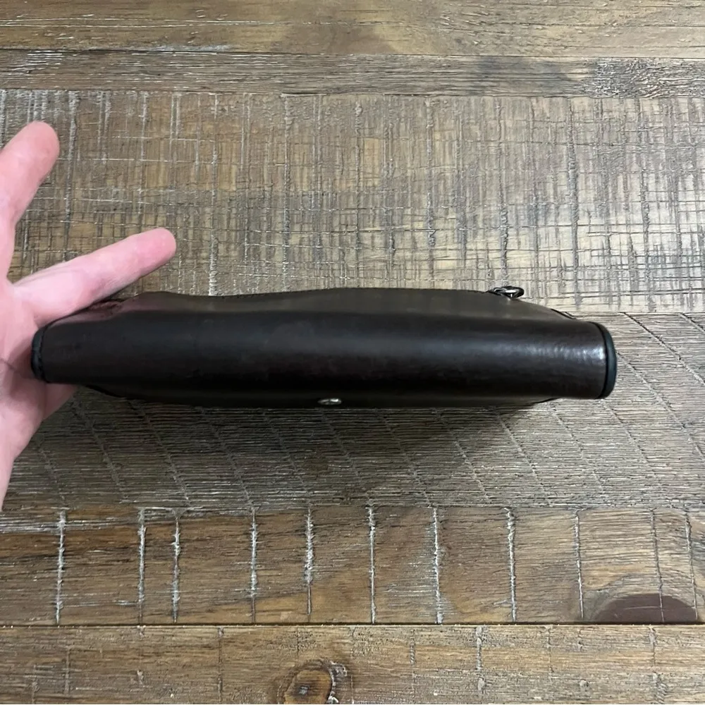 Brighton Vintage Leather Wallet with Silver Tone Hearts and Leather Hearts. - Image 9