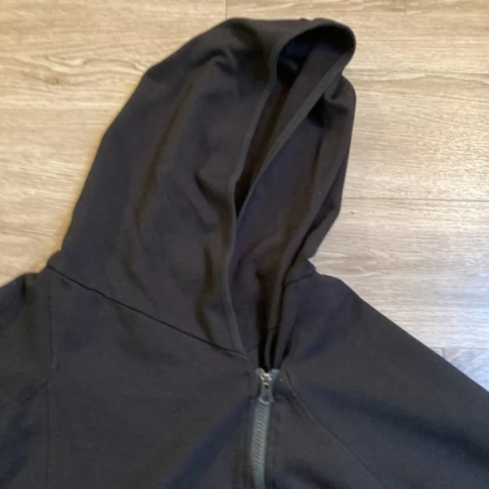 Nom Maternity Black Rainier Fleece Lined Zip Hoodie Size L - Image 3