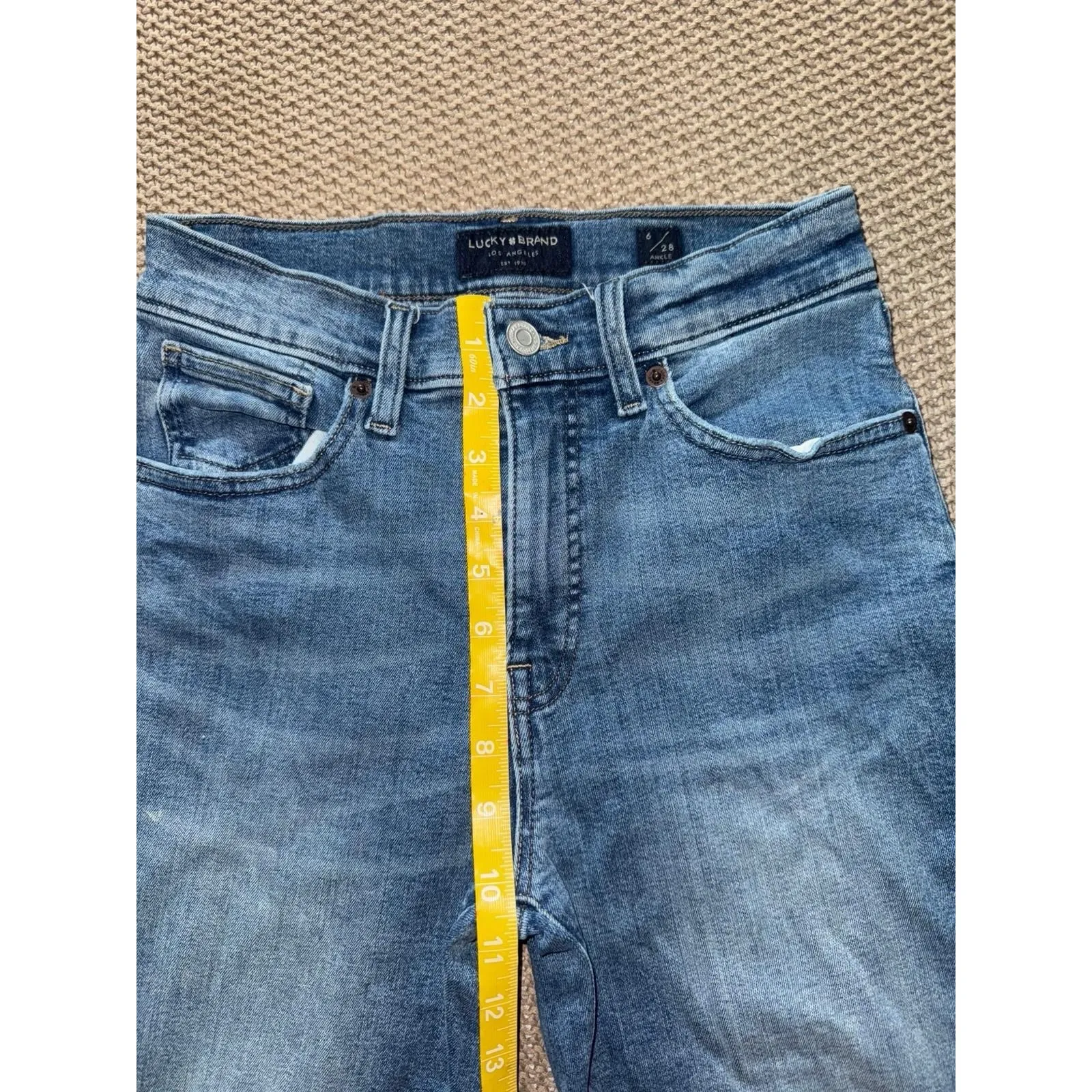 Lucky brand Women's Sofia‎ Ankle Jean Blue Denim Dark Wash Size 6 - Image 9