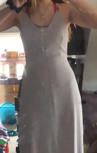 Lulus Gray Lace Maxi Dress - Image 6